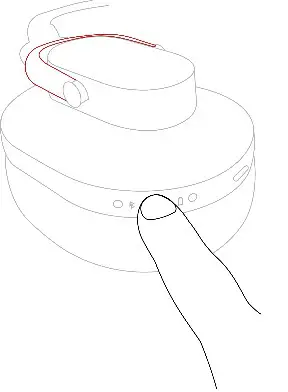 AUSTRIAN AUDIO Hi-X25BT Professional Wireless Bluetooth Over-Ear Headphones - Power on off