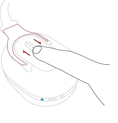 AUSTRIAN AUDIO Hi-X25BT Professional Wireless Bluetooth Over-Ear Headphones - Touch control functions