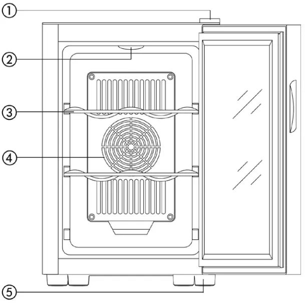 Avanti Wine Chiller Vinera- PARTS & FEATURES