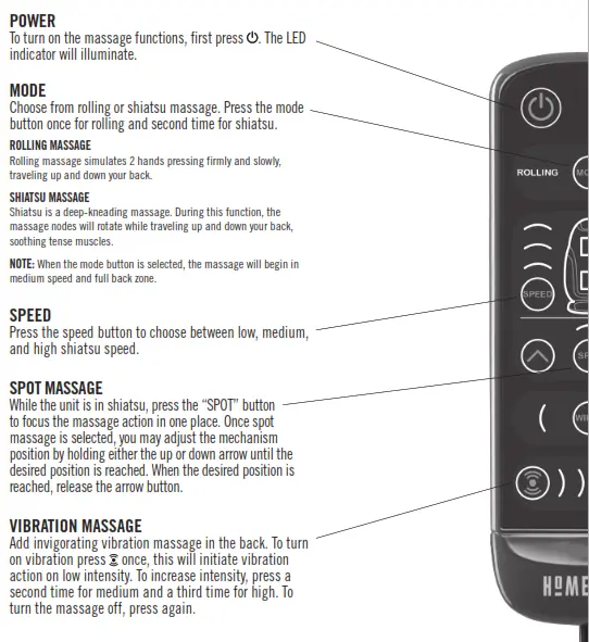 HoMedics is a registered trademark of HoMedics, LLC. - POWER