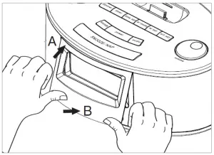Homedics SS-5080 SoundSpa Recharged Projection Alarm Clock with Temperature Sensor Instruction Manual and Warranty Information