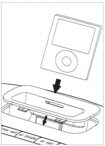Homedics SS-5080 SoundSpa Recharged Projection Alarm Clock with Temperature Sensor Instruction Manual and Warranty Information