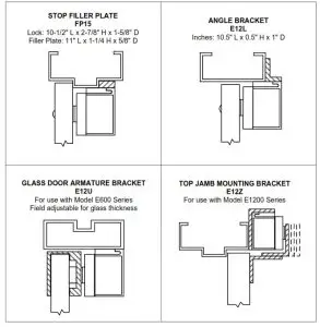 SDC Magnetic Lock E1200-HARDWARE