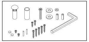 SDC Magnetic Lock E1200-Supplied Mounting Hardware