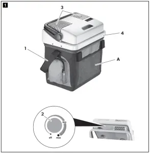 DOMETIC AS25 Thermoelectric Car Cooler - 1