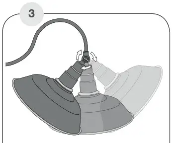 SUNFORCE 81401 Solar Barn Light Fully Adjustable Lamp- LIGHT Fixture