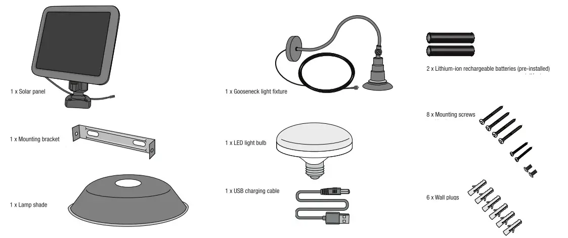SUNFORCE 81401 Solar Barn Light Fully