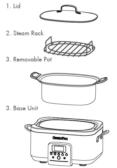 GREENPAN 1400019081 Nonstick 6-Quart Slow Cooker fig1