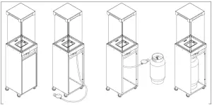 Gas cylinder installation