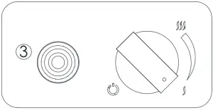 Pressing the on button