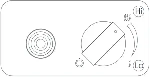 Adjusting the flame high