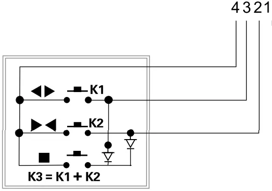 NEO CM RE40 CM RT40 Curtain Motor - button