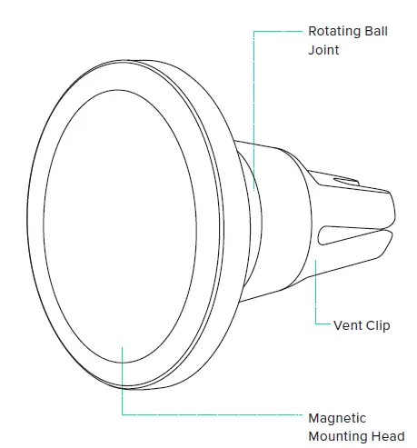 iottie MGSFIO102 Velox Magnetic Air Vent Mount Fig1