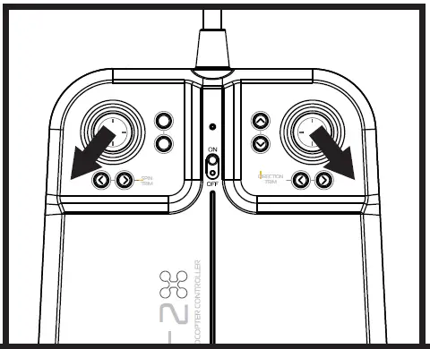 SHARPER IMAGE Rechargeable 2.4GHz DX-2 Stunt Drone FIG-2