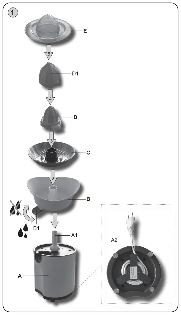 eta Orangino Citrus Juicer - Fig