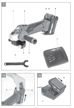 Einhell-TC-AG-18-Cordless-Angle-Grinder-fig-1