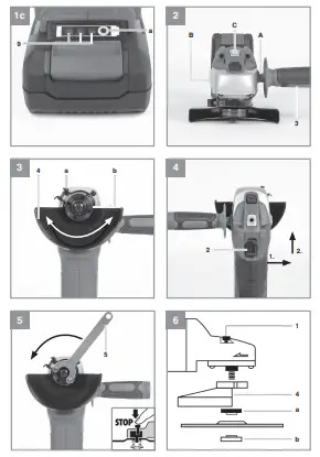 Einhell-TC-AG-18-Cordless-Angle-Grinder-fig-2