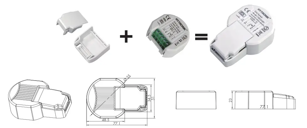 HYTRONIK HDS2400 On Off Dali Switch - Optional Accessory