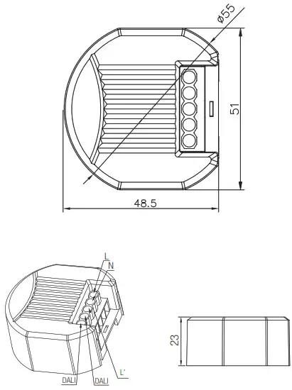HYTRONIK HDS2400 On Off Dali Switch - overview