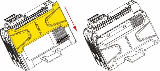 FIG 5 Installing the Covers on the First and Last Module