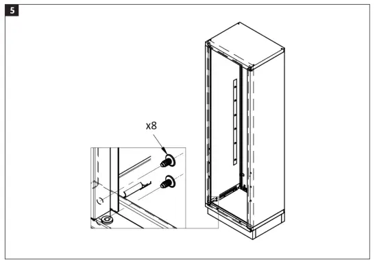 Hard Head 006411 Storage Cabinet 1 Door - installlation5
