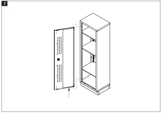 Hard Head 006411 Storage Cabinet 1 Door - installlation7