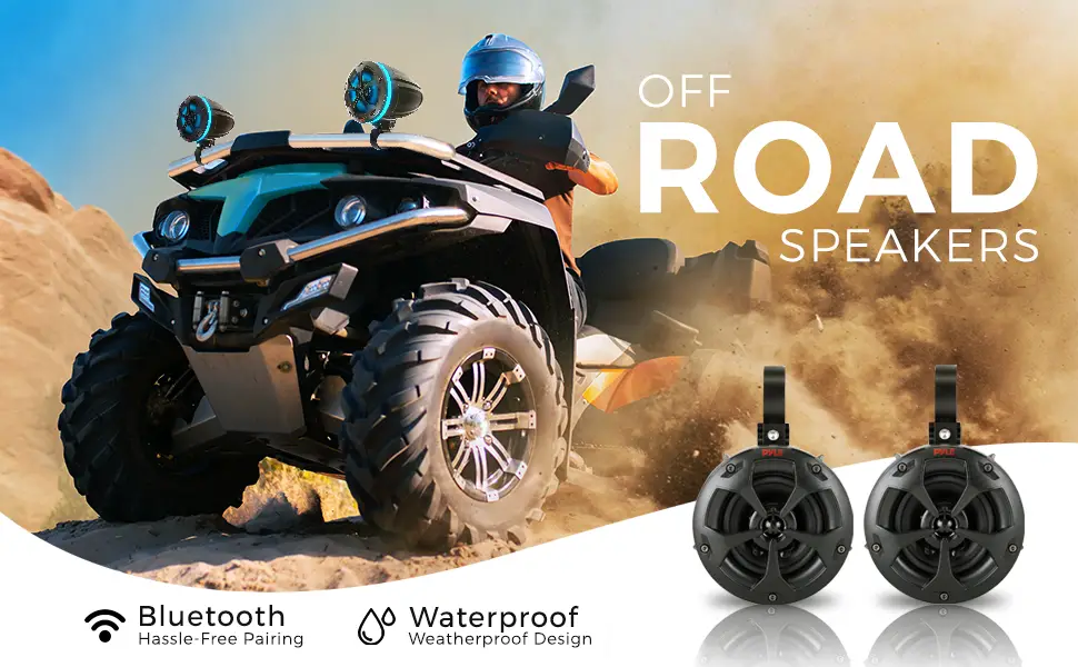 Pyle 4’’ Waterproof Rated Off-road Rgb Speakers User Manual