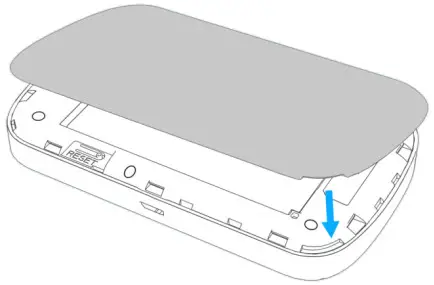 HORIZON MH50 Mobile Hotspots 4G MiFi - compartment