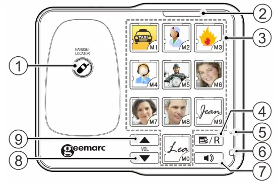 geemarc Amplidect 295 Photo Amplified Cordless Telephone with Answering Machine - overview