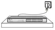 tp-link Unmanaged Easy Smart Rackmountable Switch Installation Site