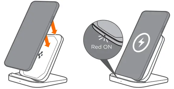 spigen PF2102 ArcField Wireless Charger - charging