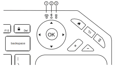 Shenzhen B W Electronics Development BK9801TB Dual Mode Wireless Keyboard - CapsLock