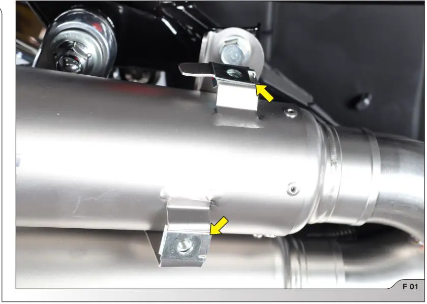 AKRAPOVIC Heat Shield Honda Monkey 125 - F 01