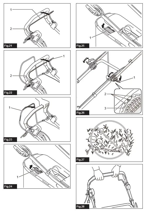 makita ELM4121 Electric Lawn Mower 4