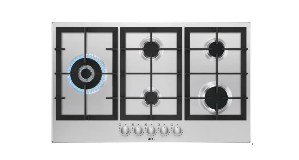 Aeg Hgb95522sm Slim Line Gas Hob User Manual