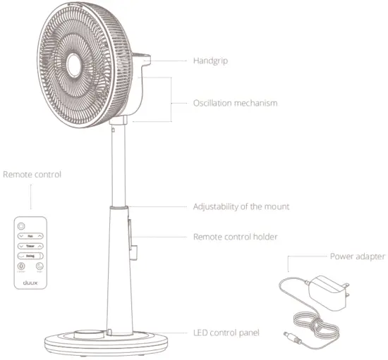 duux 857013 Whisper Flex Smart Wireless - Fig 1