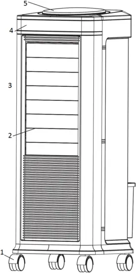 KLARSTEIN 10034654 WINDSPIEL Air Cooler Front view