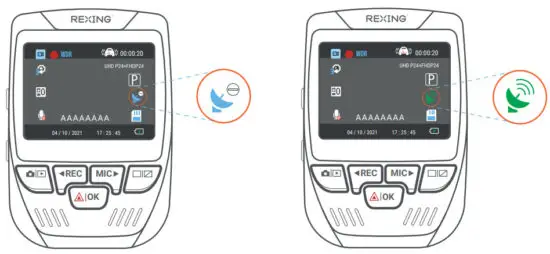 ReXING V1PGW-4K Dual Channel Car Dash Cam 2160p - figure 18