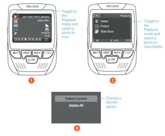 ReXING V1PGW-4K Dual Channel Car Dash Cam 2160p - figure 19