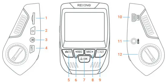 ReXING V1PGW-4K Dual Channel Car Dash Cam 2160p - figure 2