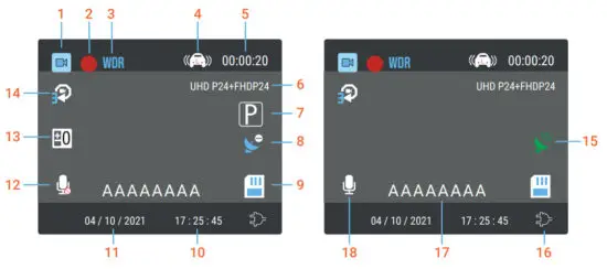 ReXING V1PGW-4K Dual Channel Car Dash Cam 2160p - figure 3