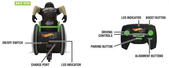 HOT WHeeLs GYD26 R-C Aaron Wheelz Fotheringham Wheelchair-fig3