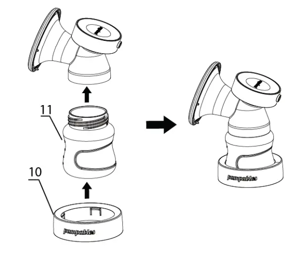 Horigen HNRSMG001 ELECTRIC BREAST PUMP SMG - bottle stand