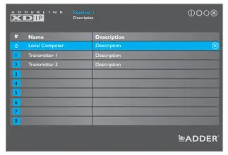 using the channel list