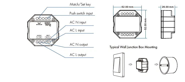 iskydance SS-B(WZ) ZigBee RF Smart AC Switch- fig 2