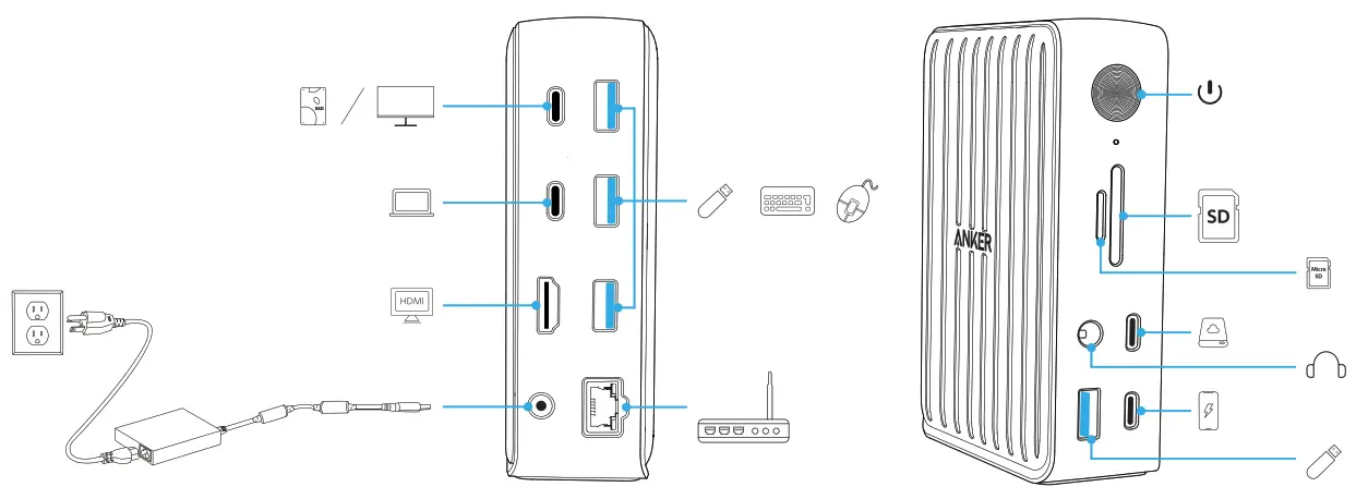 ANKER PowerExpand Elite 13-in-1 Thunderbolt 3 Dock - hub