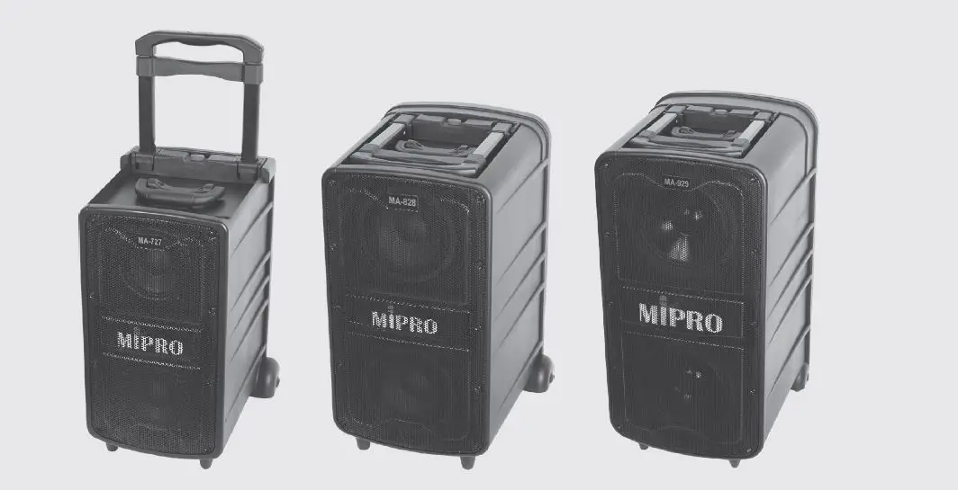 Mipro Ma-727 Portable Wireless Pa System User Guide