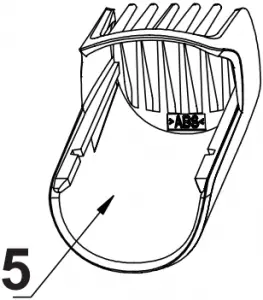 beper Rechargeable Beard Trimmer Fig.A-5