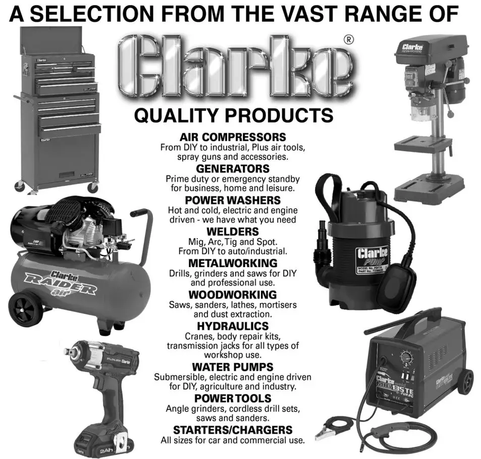 Clarke IBC20 Intelligent Battery Charger or Maintainer Instruction Manual - Other Product