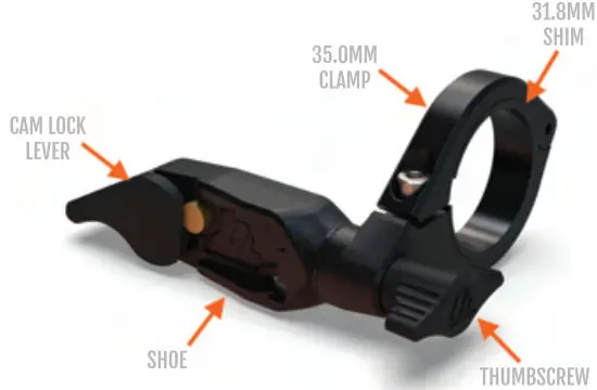 Outbound Lighting DETOUR WIRELESS CUTOFF BEAM BIKE LIGHT - ADJUSTING THE ANGLE OF YOUR LIGHT